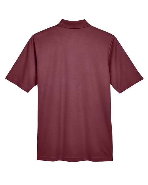 Men's Origin Performance Piqué Polo with Pocket - Burgundy Back