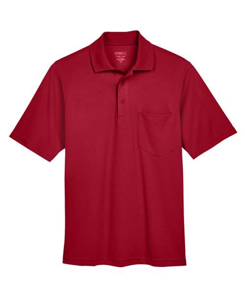 Men's Origin Performance Piqué Polo with Pocket - Classic Red Front
