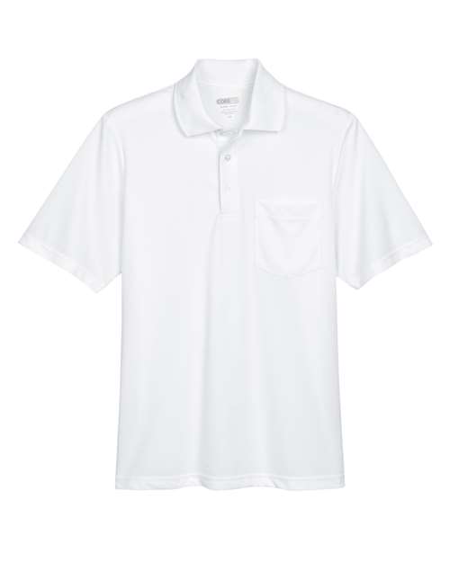 Men's Origin Performance Piqué Polo with Pocket - White Front