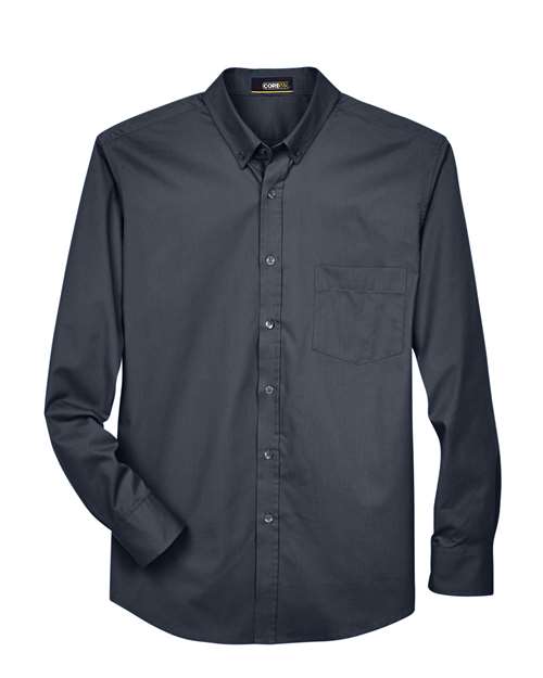 Men's Operate Twill Dress Shirt - Carbon Front