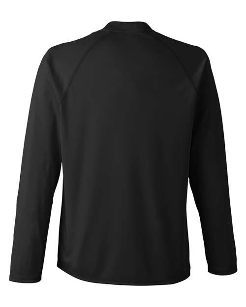 Unisex Ultra UVP™ Marina Raglan Long Sleeve T-Shirt - Black Back