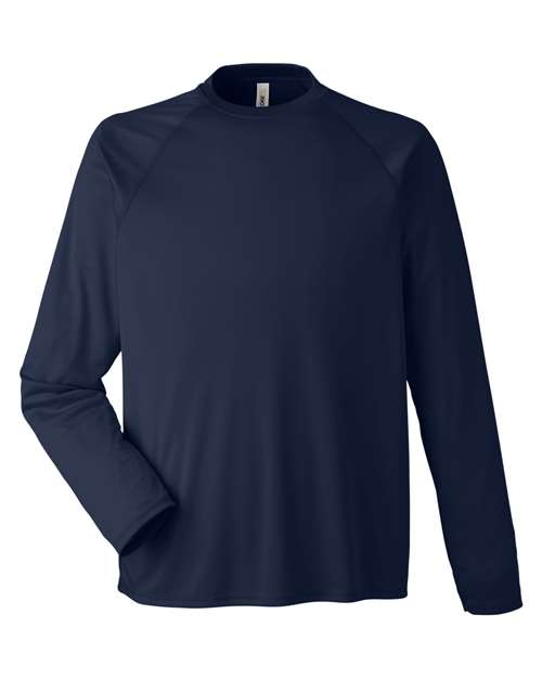 Unisex Ultra UVP™ Marina Raglan Long Sleeve T-Shirt - Classic Navy Front