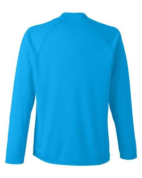 Unisex Ultra UVP™ Marina Raglan Long Sleeve T-Shirt - Electric Blue Back