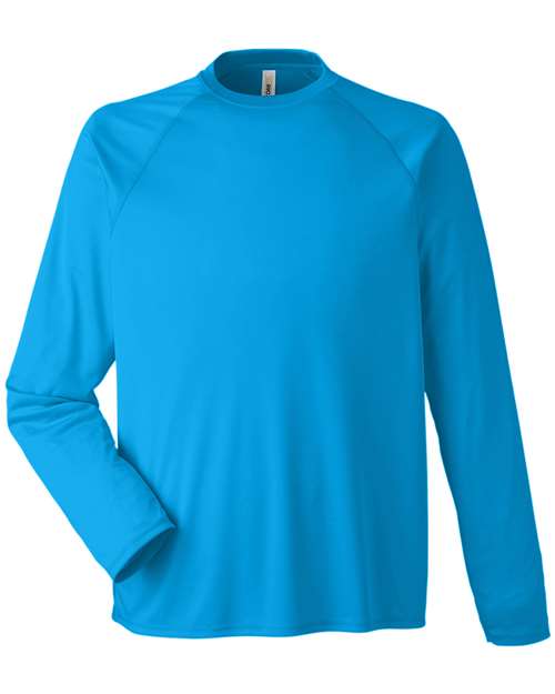 Unisex Ultra UVP™ Marina Raglan Long Sleeve T-Shirt - Electric Blue Front