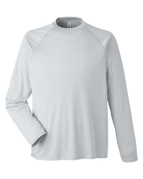 Unisex Ultra UVP™ Marina Raglan Long Sleeve T-Shirt - Platinum Front