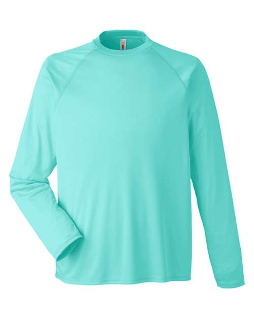Unisex Ultra UVP™ Marina Raglan Long Sleeve T-Shirt - Sea Glass Front