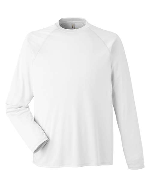 Unisex Ultra UVP™ Marina Raglan Long Sleeve T-Shirt - White Front