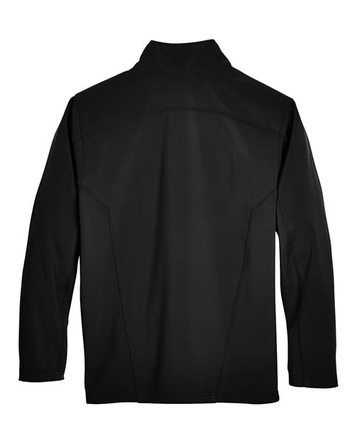 Men's Cruise Two-Layer Fleece Bonded Soft Shell Jacket - Black Back
