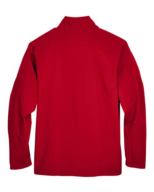 Men's Cruise Two-Layer Fleece Bonded Soft Shell Jacket - Classic Red Back
