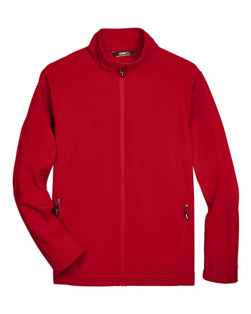 Men's Cruise Two-Layer Fleece Bonded Soft Shell Jacket - Classic Red Front