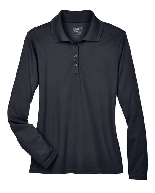 Women's Pinnacle Performance Long Sleeve Piqué Polo - Carbon Front