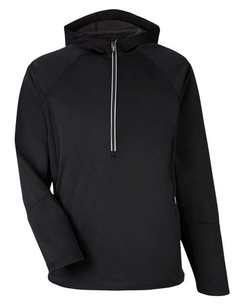 Unisex Techno Lite Pullover Anorak - Black Front