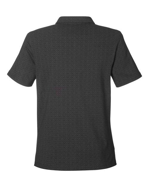 Women's Crownlux Performance® Geo Polo - Black/ Graphite Back