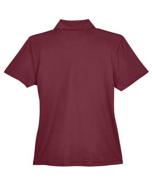 Women's Origin Performance Piqué Polo with Pocket - Burgundy Back
