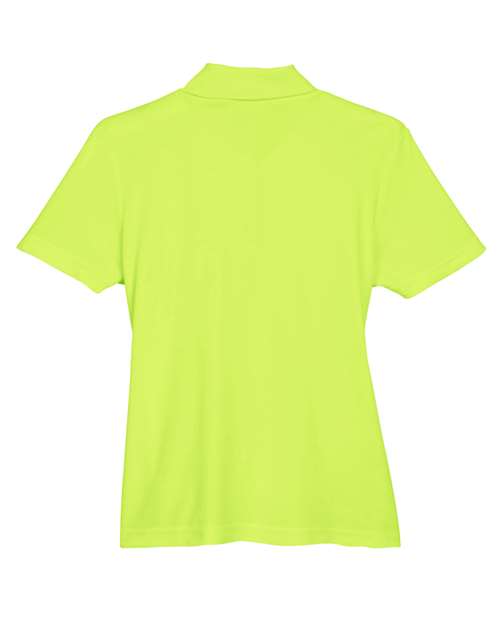 Women's Origin Performance Piqué Polo with Pocket - Safety Yellow Back