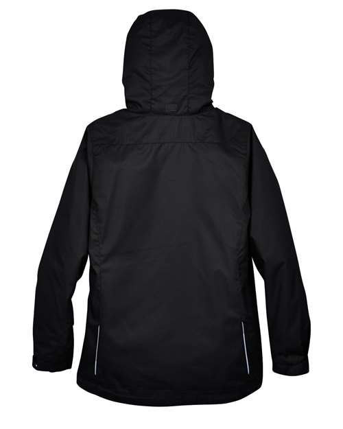 Women's 3-in-1 Jacket with Fleece Liner - Black Back