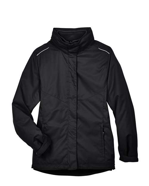 Women's 3-in-1 Jacket with Fleece Liner - Black Front