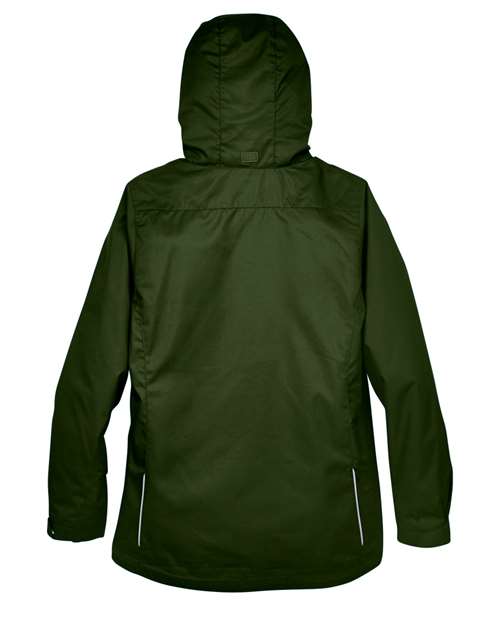 Women's 3-in-1 Jacket with Fleece Liner - Forest Back