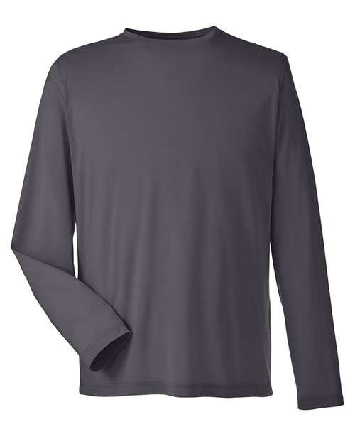 Unisex Fusion ChromaSoft™ Performance Long Sleeve T-Shirt - Carbon Front