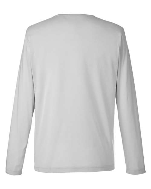 Unisex Fusion ChromaSoft™ Performance Long Sleeve T-Shirt - Platinum Back