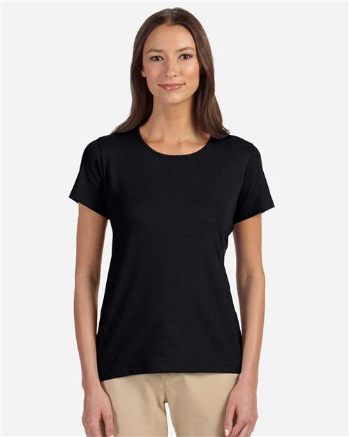 Devon & Jones Women's Perfect Fit™ Shell T-Shirt - Model Front