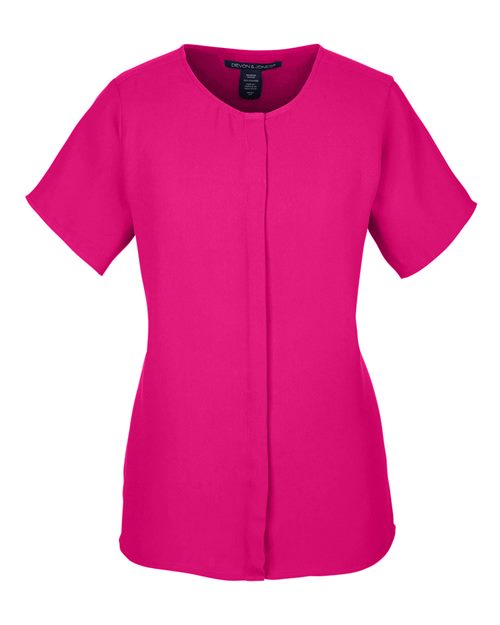 Women's Perfect Fit™ Crepe Blouse - Crown Raspberry Front