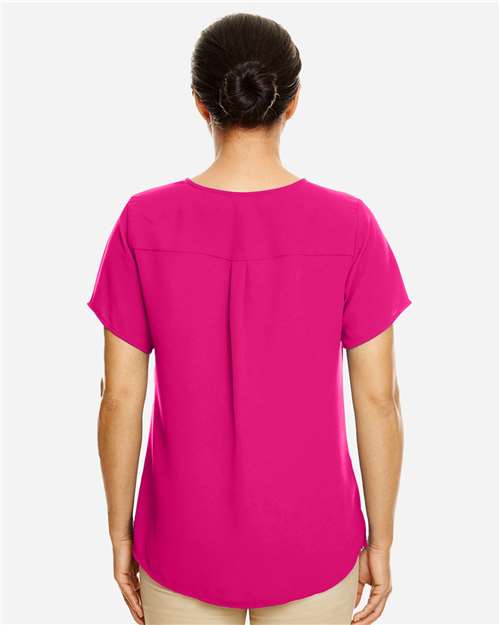 Women's Perfect Fit™ Crepe Blouse - Crown Raspberry Back