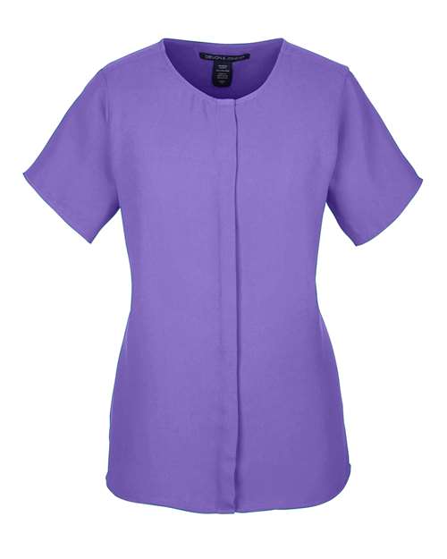 Women's Perfect Fit™ Crepe Blouse - Grape Front
