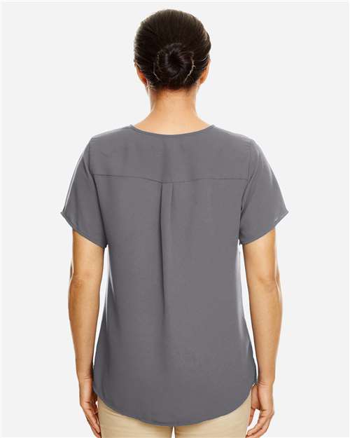 Women's Perfect Fit™ Crepe Blouse - Graphite Back