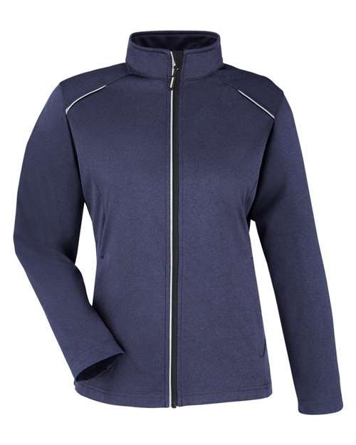 Women's Techno Lite Three-Layer Knit Tech-Shell - Classic Navy Heather Front