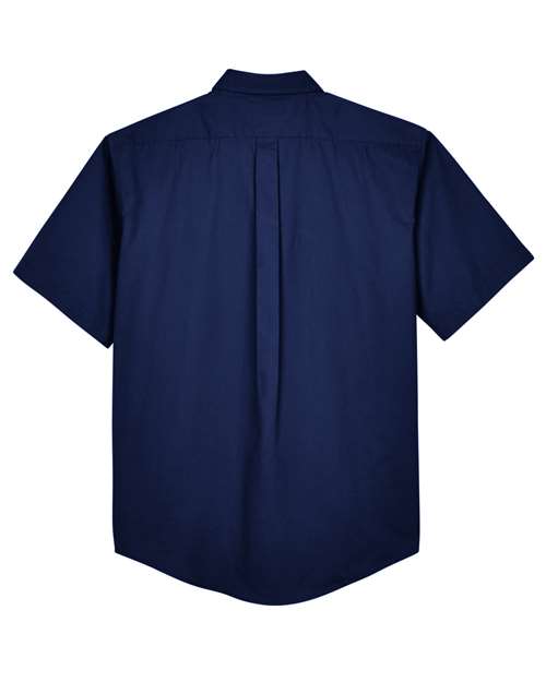 Men's Optimum Short Sleeve Twill Dress Shirt - Classic Navy Back