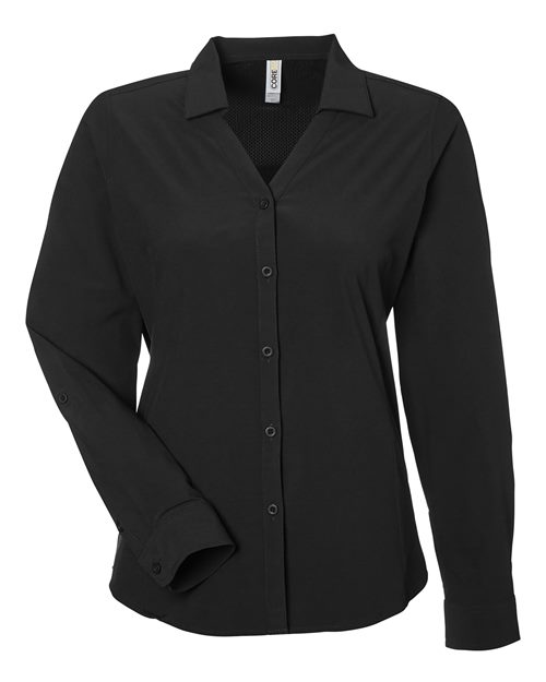 Women's Ultra UVP® Marina Shirt - Black Front