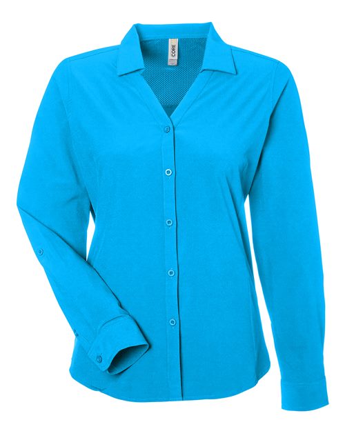 Women's Ultra UVP® Marina Shirt - Electric Blue Front