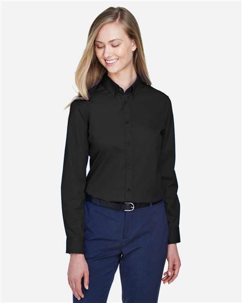 CORE365 Women's Operate Twill Shirt - Model Front