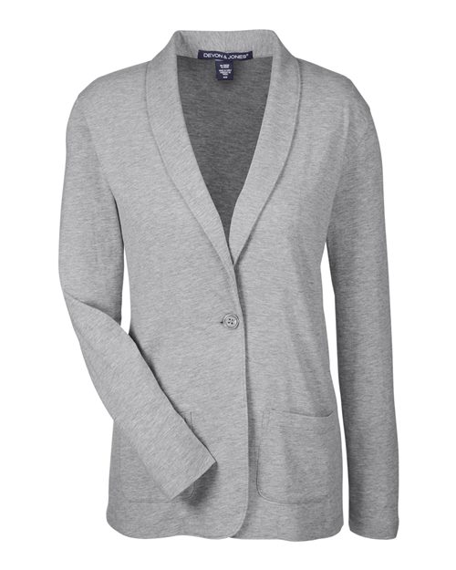 Women's Perfect Fit™ Shawl Collar Cardigan - Grey Heather Front
