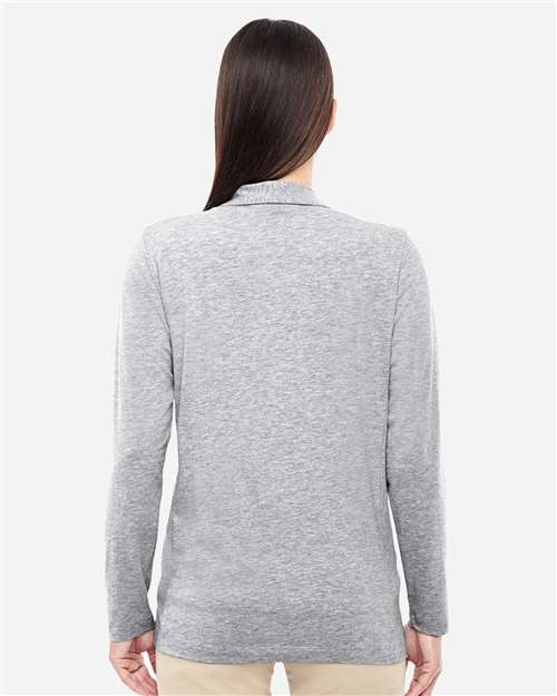 Women's Perfect Fit™ Shawl Collar Cardigan - Grey Heather Back