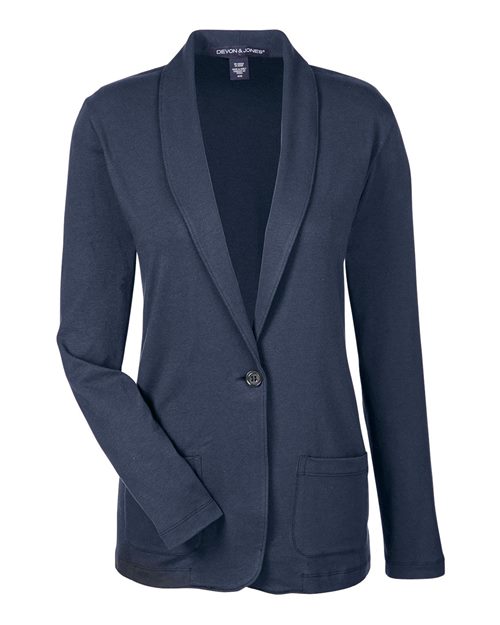 Women's Perfect Fit™ Shawl Collar Cardigan - Navy Front