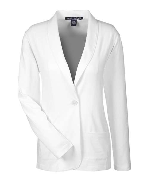 Women's Perfect Fit™ Shawl Collar Cardigan - White Front