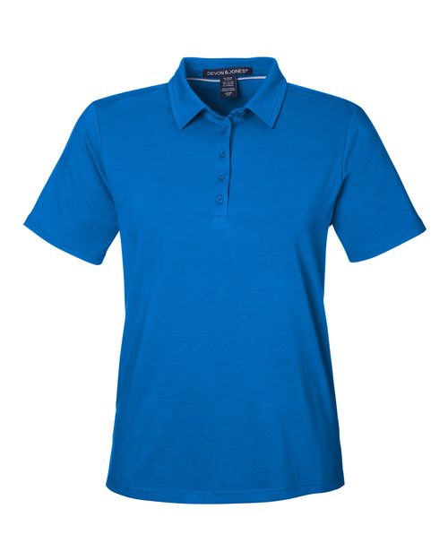 Women's Raleigh Stretch Polo - French Blue Front