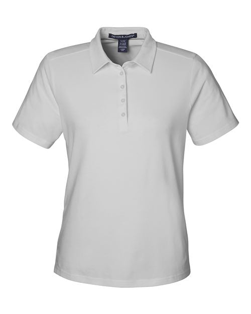 Women's Raleigh Stretch Polo - Grey Front