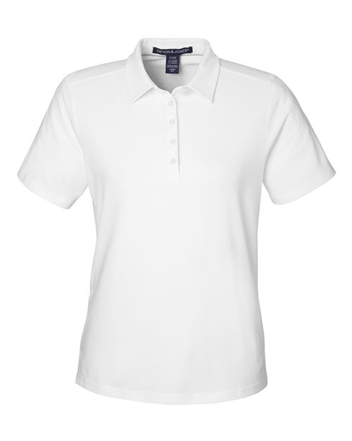 Women's Raleigh Stretch Polo - White Front