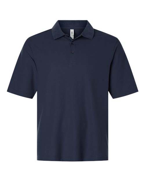 Men's Tall Resolve CVC Performance Pique Polo - Classic Navy Front