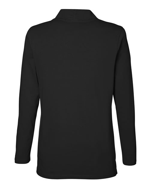 Women's Raleigh Shawl Collar Knit Top - Black Back