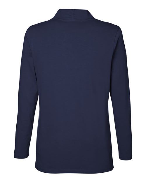 Women's Raleigh Shawl Collar Knit Top - Navy Back