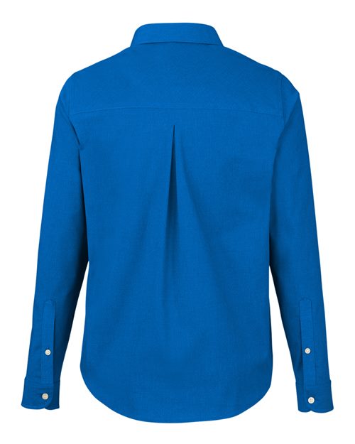 Women's CrownLux Performance® Spencer Poplin Dress Shirt - French Blue Melange Back