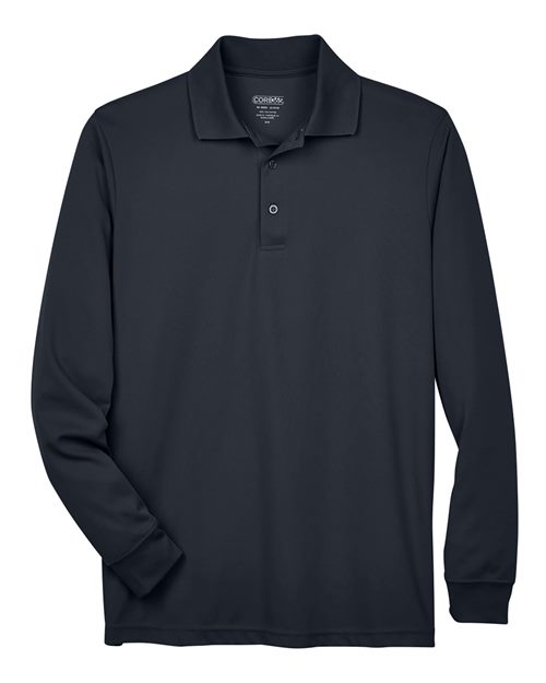 Men's Tall Pinnacle Performance Long Sleeve Piqué Polo - Carbon Front