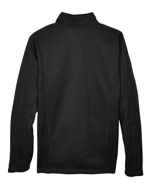 Men's Bristol Full-Zip Sweater Fleece Jacket - Black Back