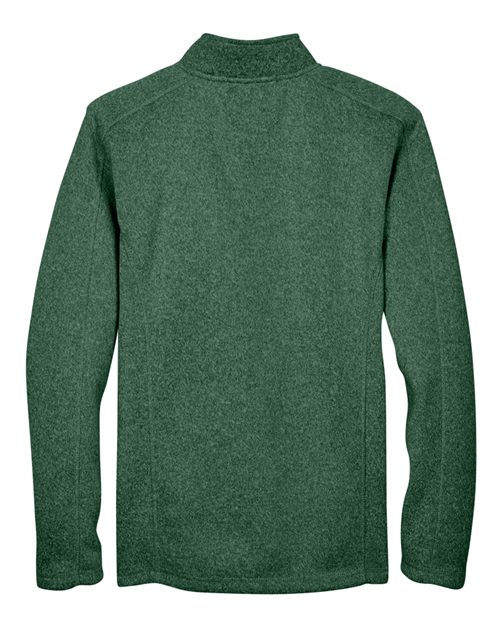 Men's Bristol Full-Zip Sweater Fleece Jacket - Forest Heather Back