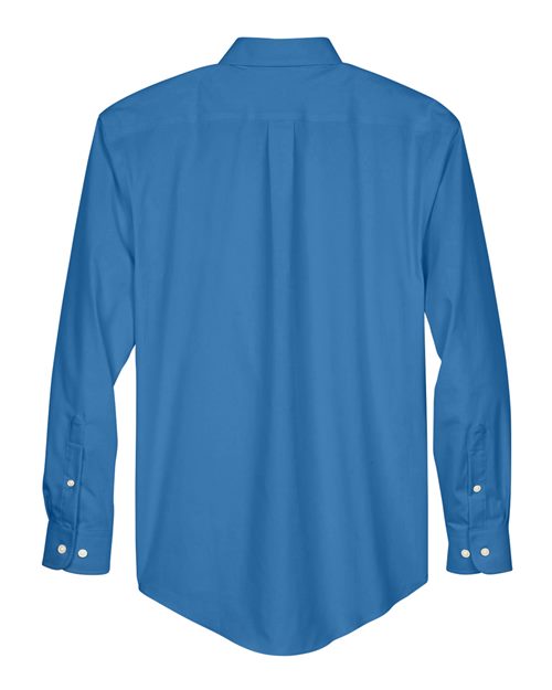 Men's Crown Collection® Oxford Woven Dress Shirt - French Blue Back