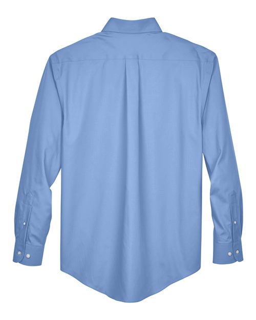 Men's Crown Collection® Oxford Woven Dress Shirt - Light Blue Back